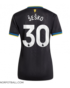 Billige Fotballdrakt Manchester United Benjamin Sesko #30 Replika Tredjedrakt Dame 2025-26 Kortermet
